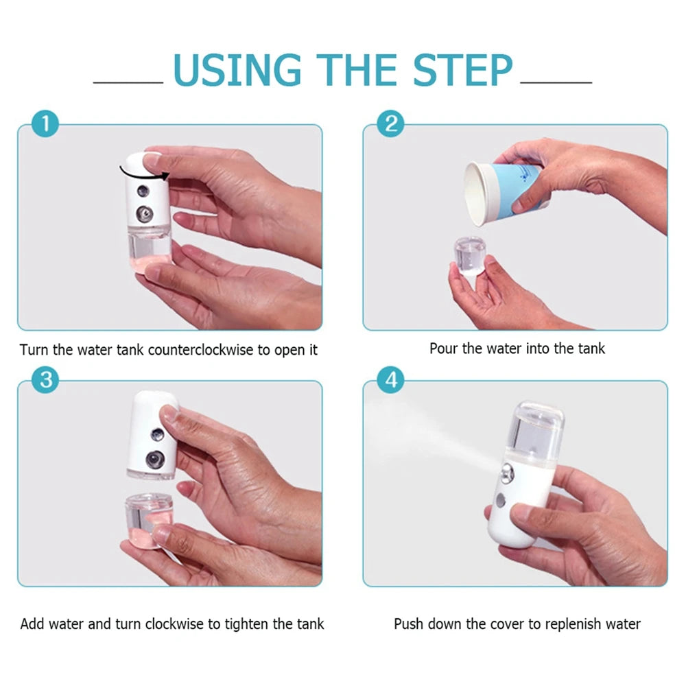 Rechargeable Facial Cold Spray Device