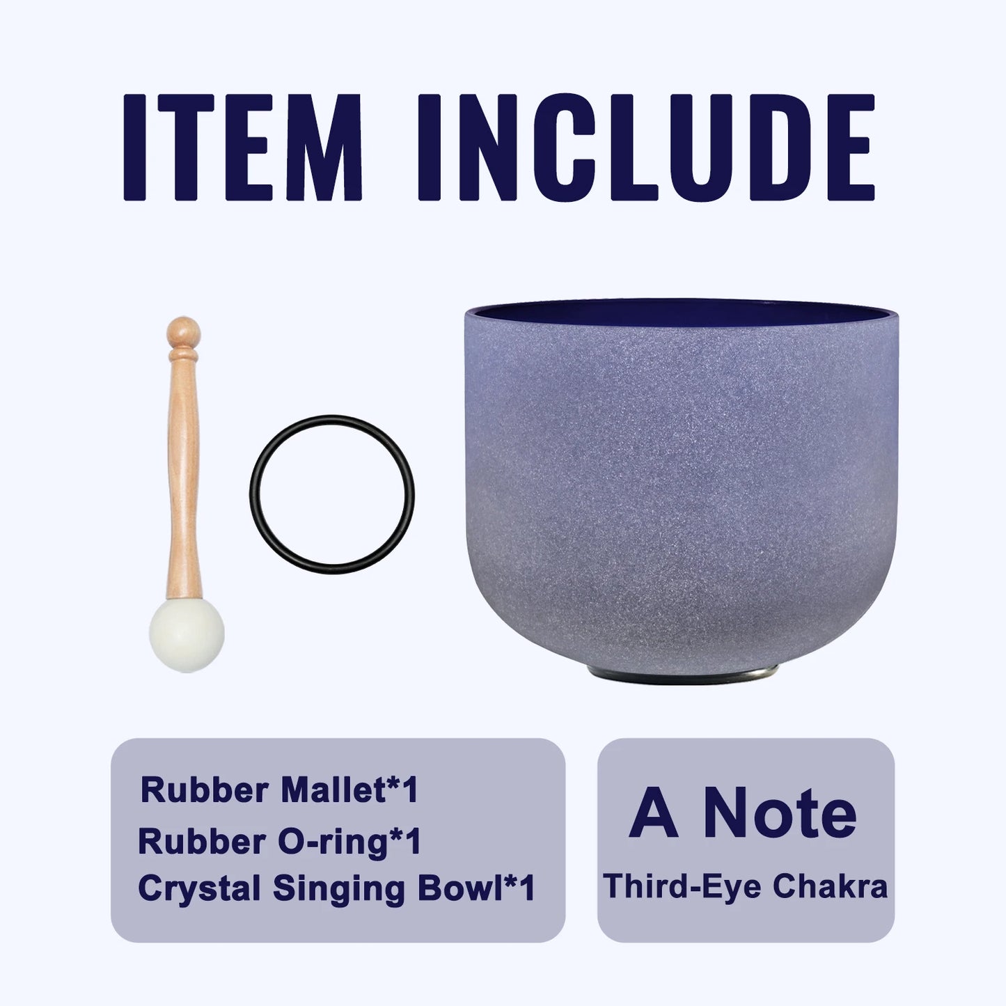 8 Inch 432Hz Note Crystal Singing Bowl