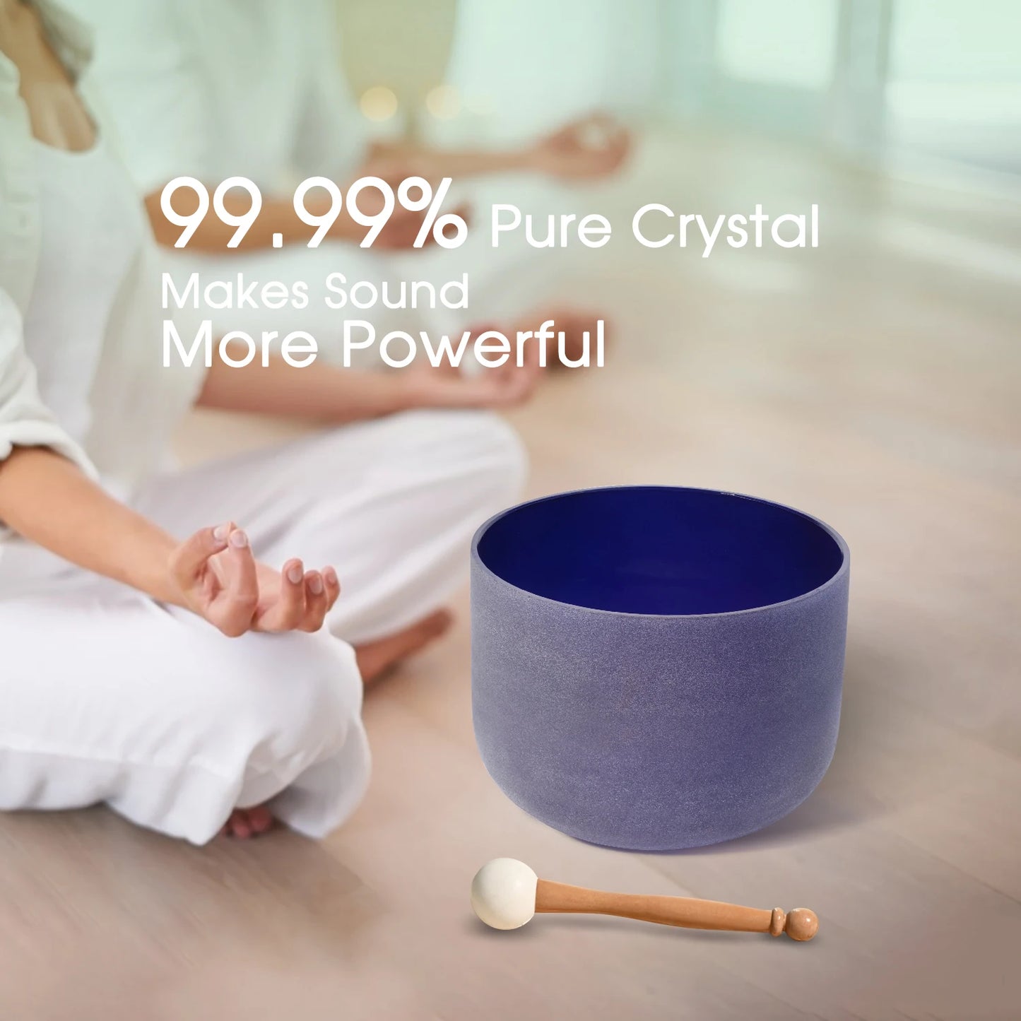 8 Inch 432Hz Note Crystal Singing Bowl