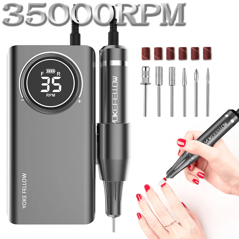 35000RPM Portable Electric Nail Drill