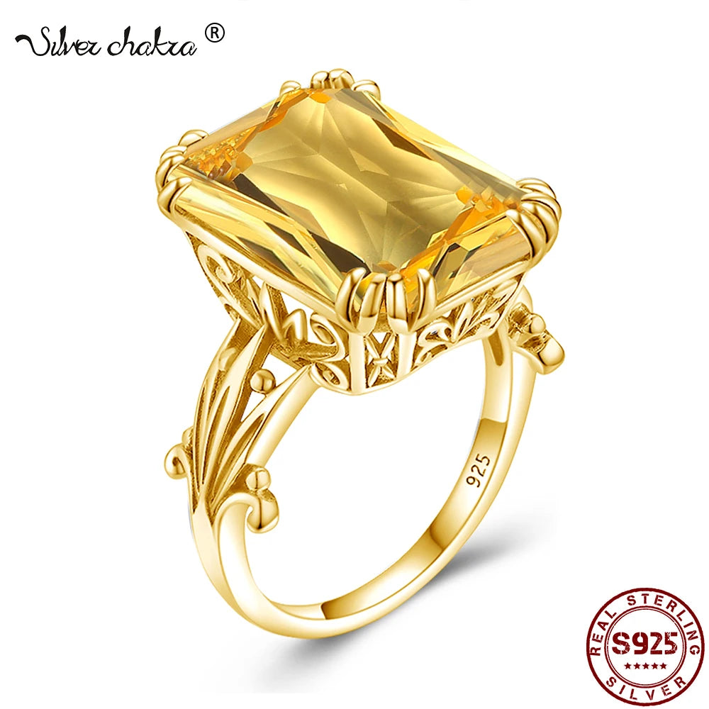 Gold Plated Sterling Birthstone Ring