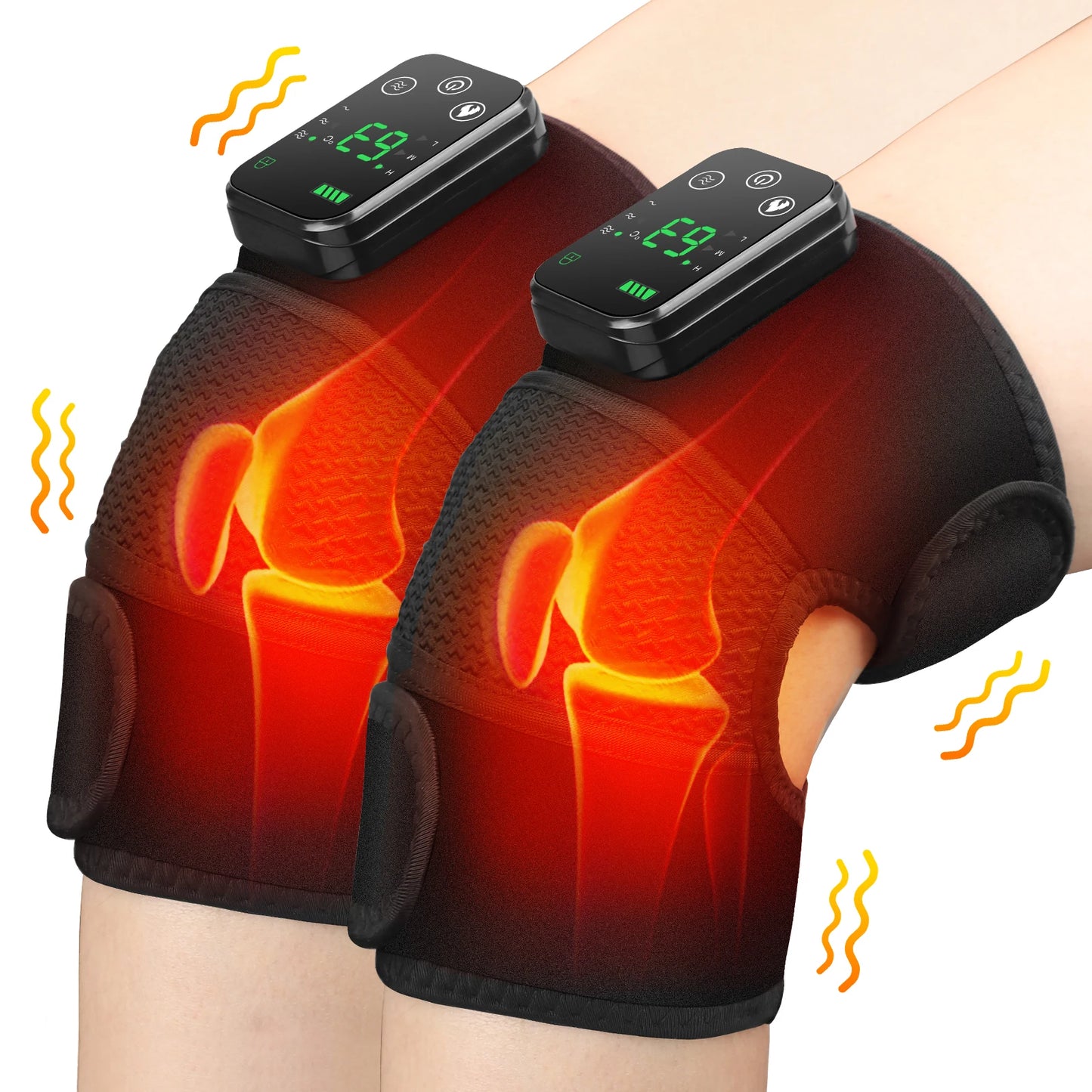 3 in 1 Shoulder Knee Elbow Heated Massage Support Brace