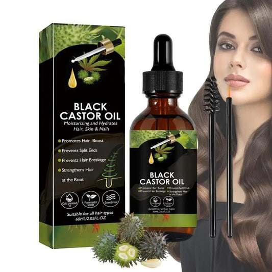 Organic Black Castor Oil for Hair Growth