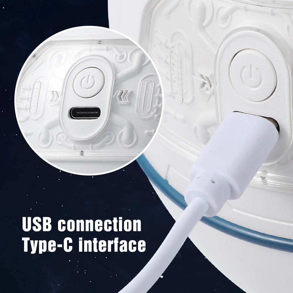 Space Capsule Air Humidifier Ultrasonic Aromatherapy Water Diffuser